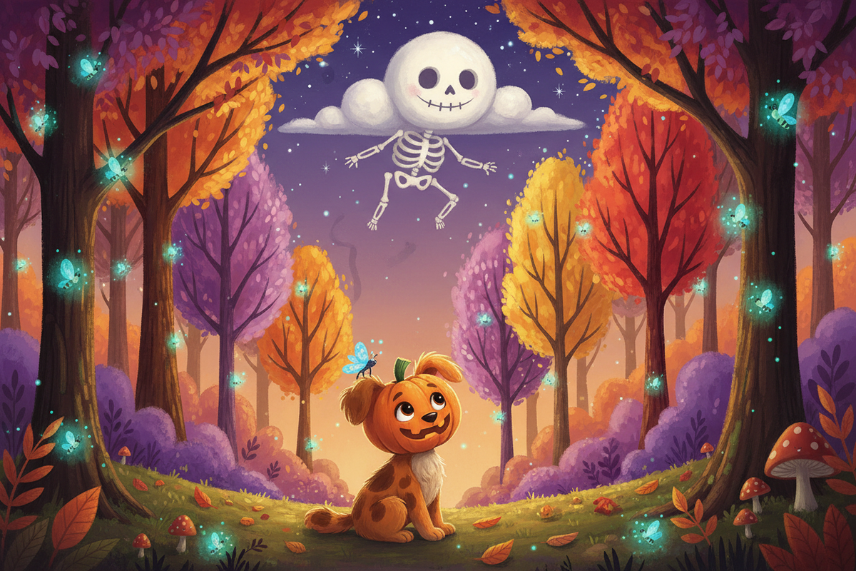 Skeleton Cloud Seen Near Shufflebug Forest 💀🌲